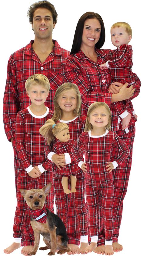 christmas red plaid pajamas